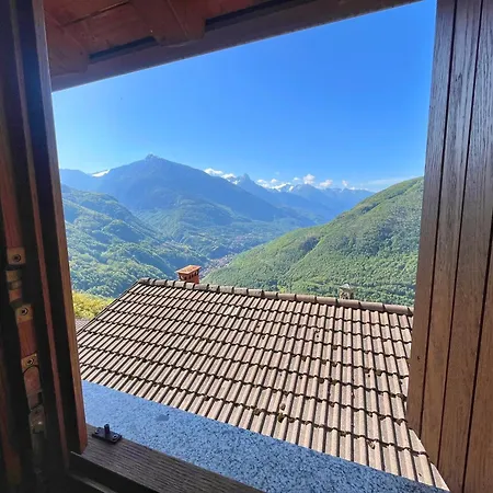 L' Angolo Di Pace Vasca Idromassaggio E Legno Alpino Con Vista Panoramica Sulla Valle 公寓 Berzo